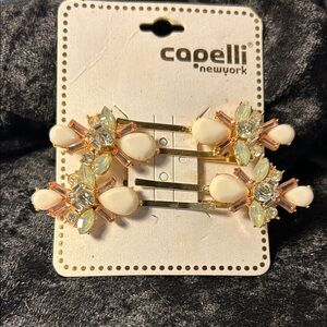 Capelli New York Floral Hair Clips set of 4